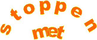 stoppen
met